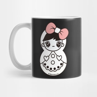 russian matryoshka , cute kawaii doll art Mug